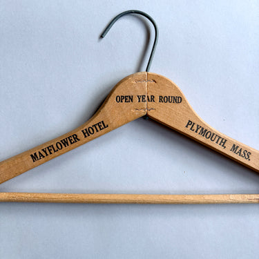 Rare Vintage Mayflower Hotel Hanger Plymouth MA - Landmark Memorabilia - NextStage Vintage