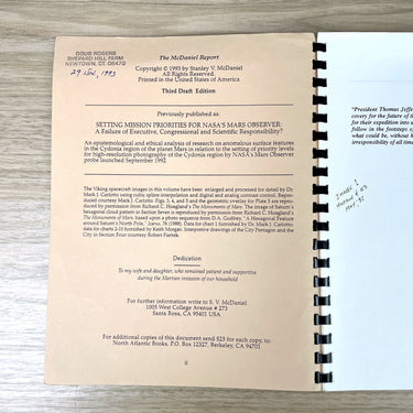 The McDaniel Report - third draft edition - Stanley V. McDaniel - 1993 - NextStage Vintage