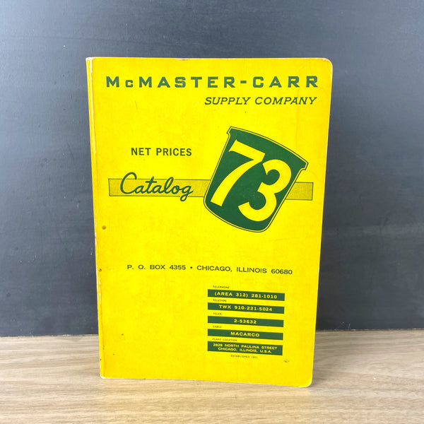 McMaster-Carr Supply Company Net Prices Catalog #73 - 1967 - NextStage Vintage