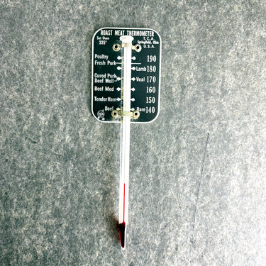 Vintage Meat Forks Wood Handles Springfield Meat Thermometer Farmhouse Kitchen - NextStage Vintage