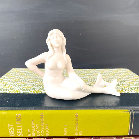 German bisque mermaid bathing beauty - vintage figurine