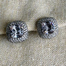 Michael Valitutti Gems En Vogue Earrings Sterling & Rose de France Amethyst & Pavé - NextStage Vintage