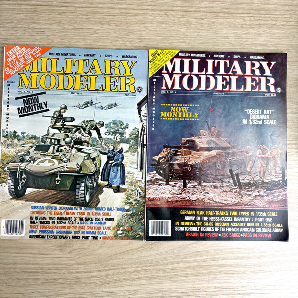 Military Modeler magazines - 29 issues - 1974-1980