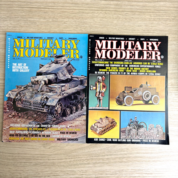 Military Modeler magazines - 29 issues - 1974-1980