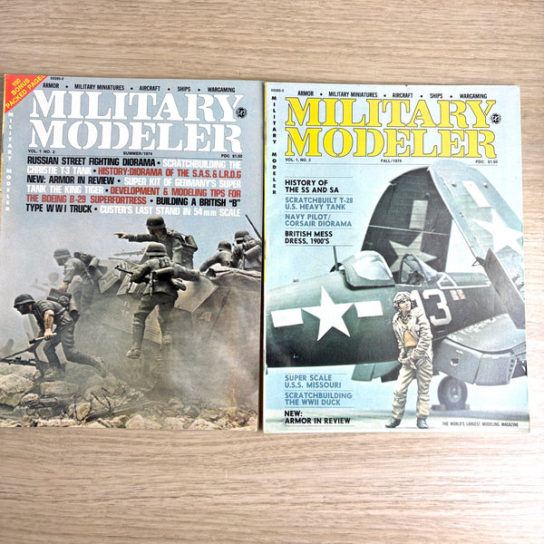 Military Modeler magazines - 29 issues - 1974-1980