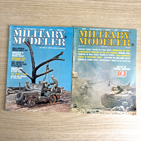 Military Modeler magazines - 29 issues - 1974-1980