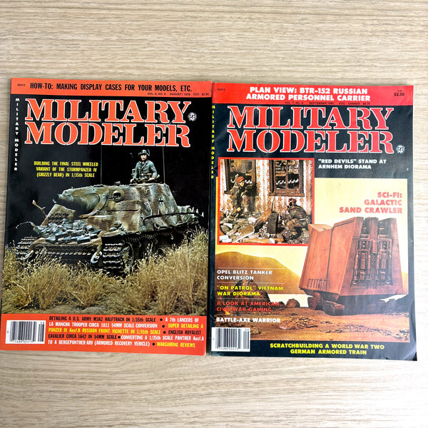 Military Modeler magazines - 29 issues - 1974-1980