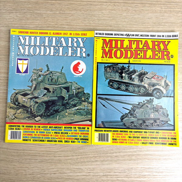 Military Modeler magazines - 29 issues - 1974-1980