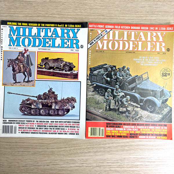 Military Modeler magazines - 29 issues - 1974-1980