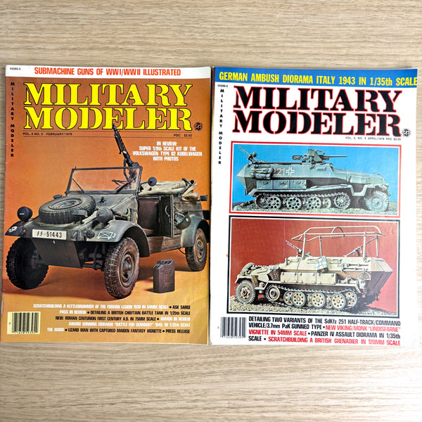 Military Modeler magazines - 29 issues - 1974-1980