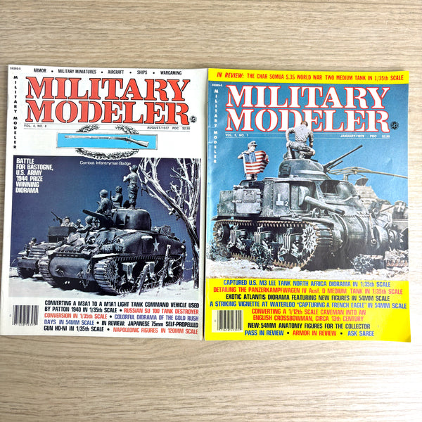 Military Modeler magazines - 29 issues - 1974-1980