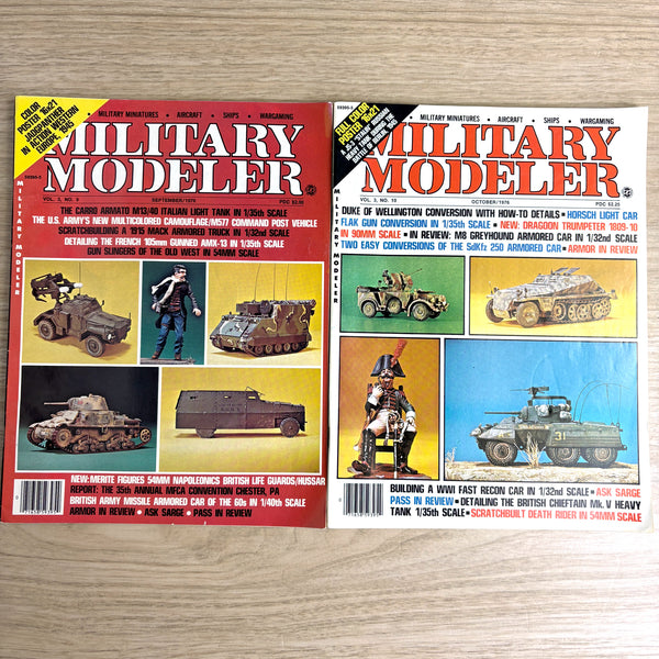 Military Modeler magazines - 29 issues - 1974-1980