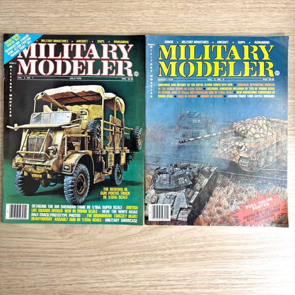 Military Modeler magazines - 29 issues - 1974-1980