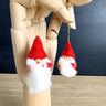 Pair of mini Santa ornaments - Retro Christmas decor - NextStage Vintage