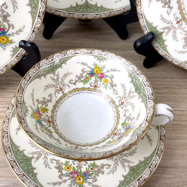 Minton Chatham Green 5 pc place setting - vintage fine china - NextStage Vintage