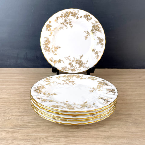 Minton Ancestral Gold bread plates - set of 6 - 6.25" - NextStage Vintage