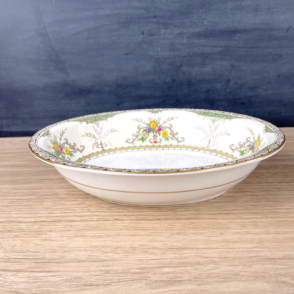Minton Chatham Green oval open vegetable bowl - vintage fine china - NextStage Vintage