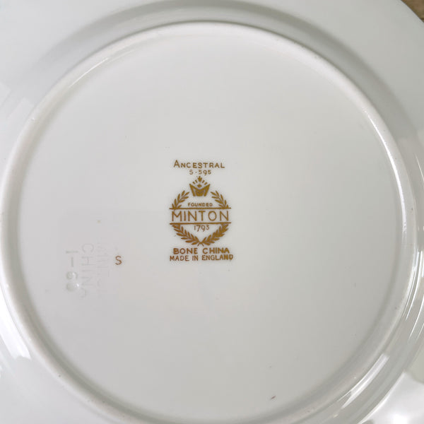 Minton Ancestral Gold salad / dessert plates - set of 6 - 8" - NextStage Vintage