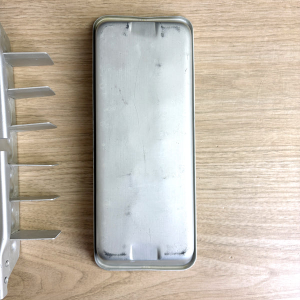 Mirro double lever handle aluminum ice cube tray - 1960s vintage