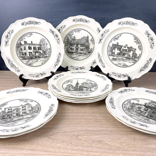 Miss Porter's School Wedgwood plate set - 11 plates - NextStage Vintage