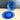 Hazel Atlas Moderntone Ritz blue cobalt 9" dinner plates - set of 2 - 1930s vintage