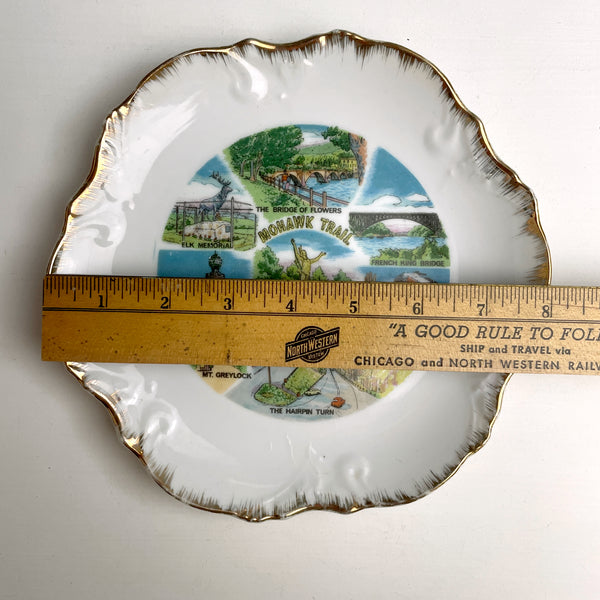 Mohawk Trail souvenir plate - 1950s souvenir