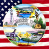 Mohawk Trail Massachusetts souvenir plate - 1950s road trip souvenir - NextStage Vintage