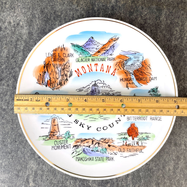 Montana Big Sky Country souvenir state plate - 1960s vintage - NextStage Vintage