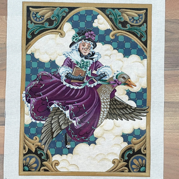 Liz Goodrick-Dillon Mother Goose needlepoint canvas #TTAP361 - NextStage Vintage