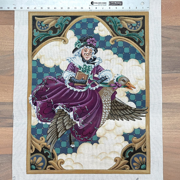 Liz Goodrick-Dillon Mother Goose needlepoint canvas #TTAP361 - NextStage Vintage