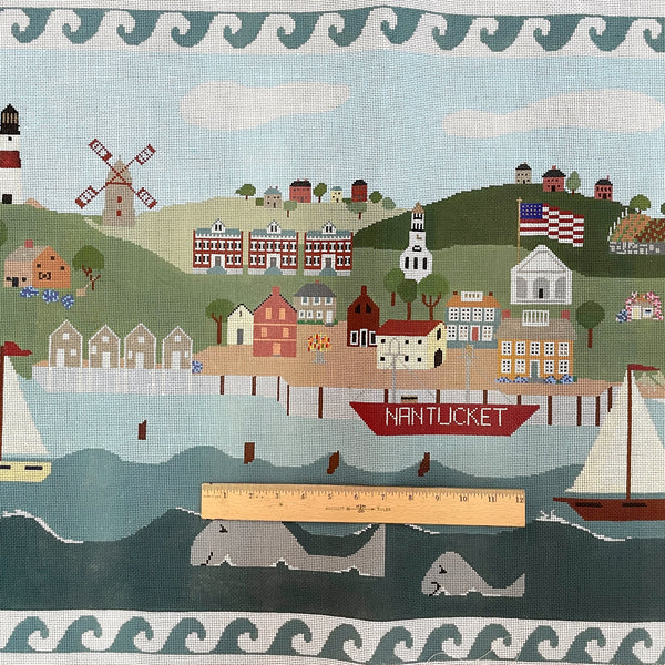 Julie Paukert Nantucket rug needlepoint canvas - JP 316 - NextStage Vintage