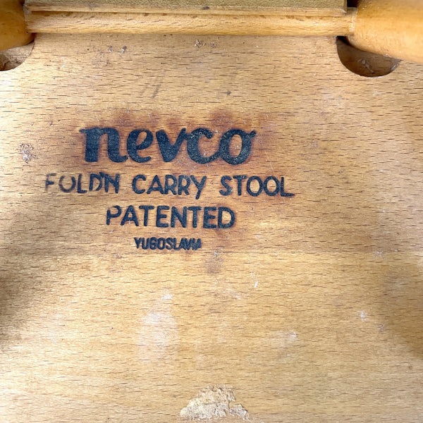 Nevco Fold'n Carry Stools - a pair - 1970s vintage - NextStage Vintage