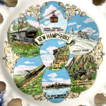 1950s New Hampshire state souvenir plate - vintage road trip souvenir - NextStage Vintage
