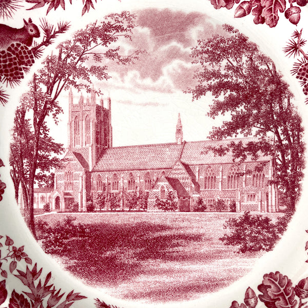 St Paul's School Wedgwood Plate - New Chapel - 1950s vintage - NextStage Vintage