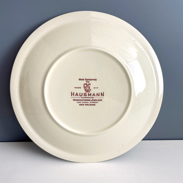 New Orleans transferware souvenir plate - vintage 1970s road trip souvenir - NextStage Vintage
