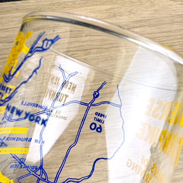 New Jersey Turnpike souvenir glass - 1950s vintage souvenir - NextStage Vintage