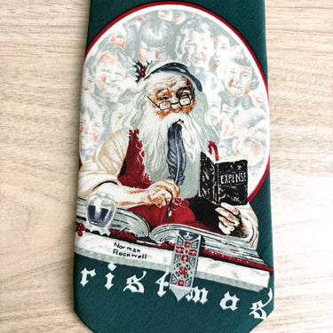Norman Rockwell Christmas Santa necktie - 1993 vintage - NextStage Vintage