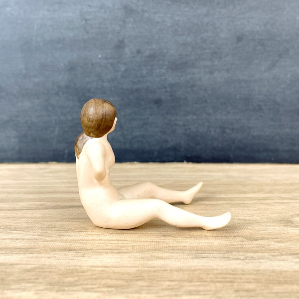 Miniature nude porcelain lady - antique figurine - NextStage Vintage