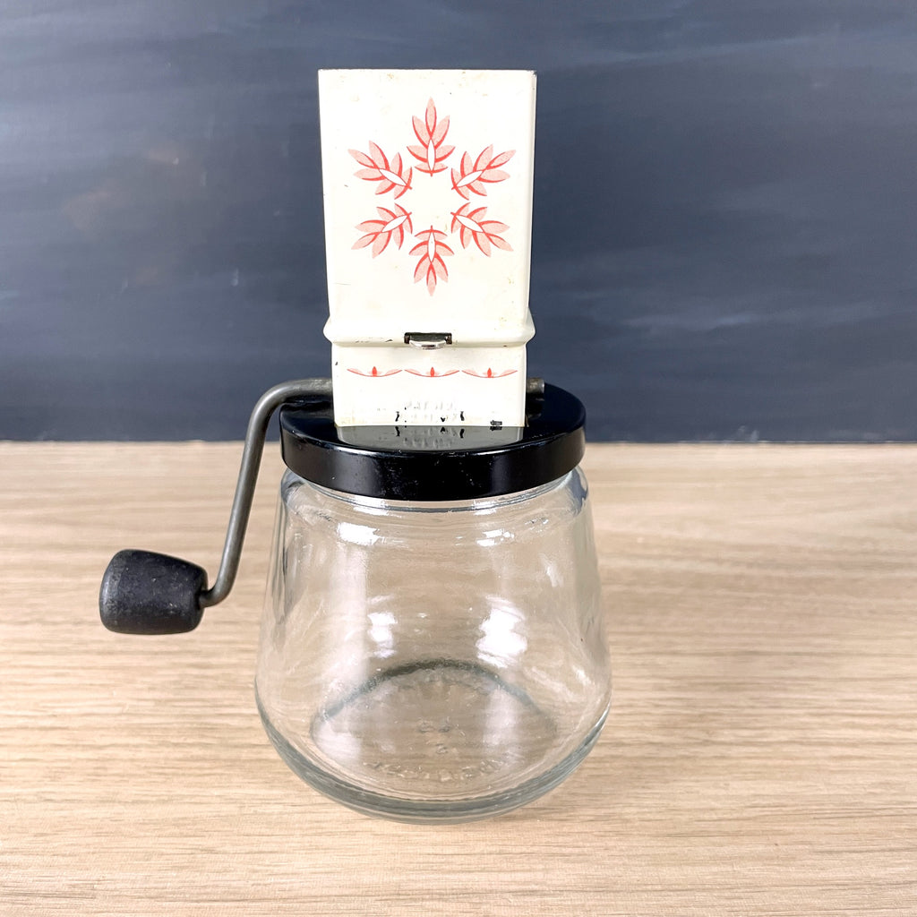 Androck nut grinder metal and glass vintage kitchen NextStage Vintage