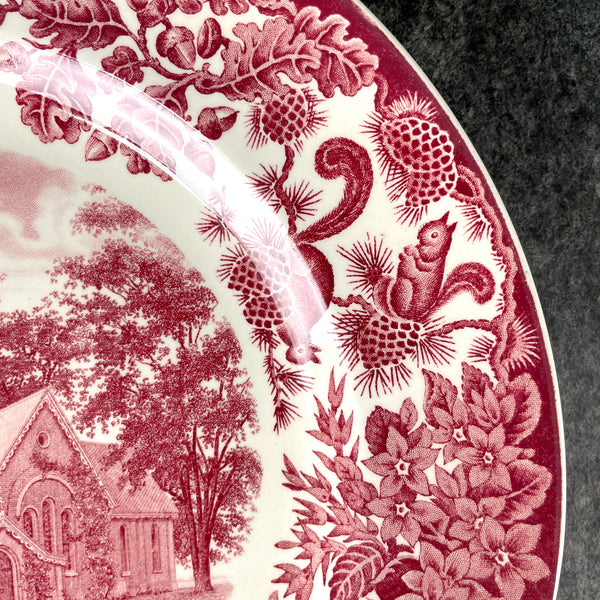 St Paul's School Wedgwood Plate - The Old Chapel - 1950s vintage - NextStage Vintage