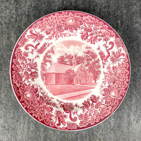 St Paul's School Wedgwood Plate - The Old Chapel - 1950s vintage - NextStage Vintage