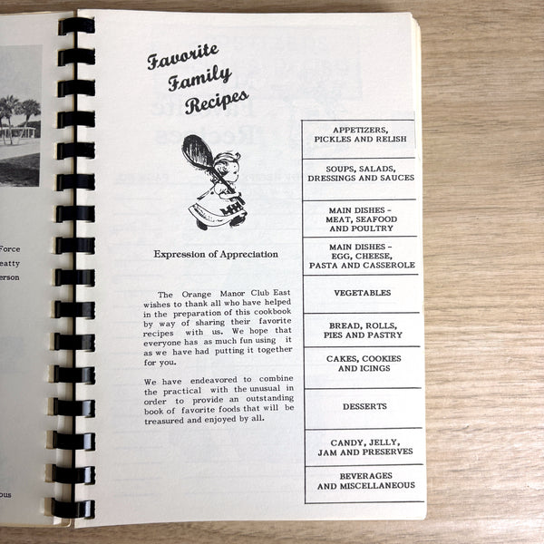 Sharing Recipes Community Cookbook – Orange Manor Club East, Winter Haven FL