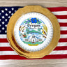 Oregon state souvenir plate - 1960s road trip souvenir - NextStage Vintage