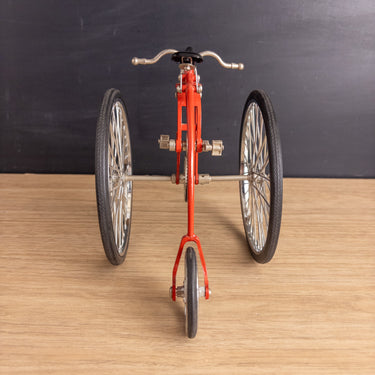 Mytek MY-0063 Otto Dicycle 1881 Red Diecast Metal 1:10 Scale Model Collectible