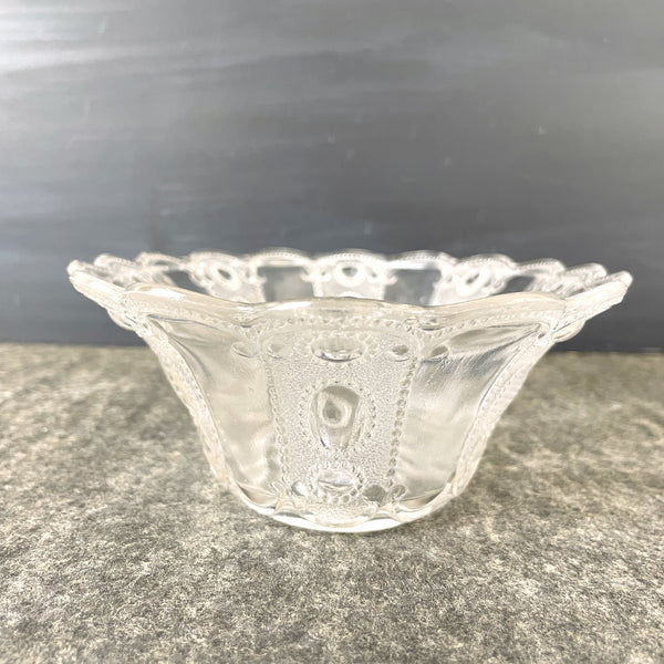 EAPG Kansas Jewel and Teardrop 15072 preserve bowl - antique 1900s glass - NextStage Vintage