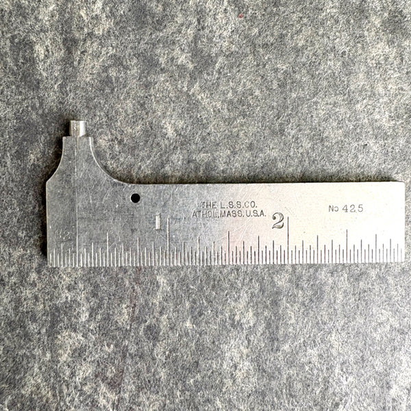 Depth & angle gauge and caliper - 2 vintage machinist tools - Starrett Goodell Pratt - NextStage Vintage