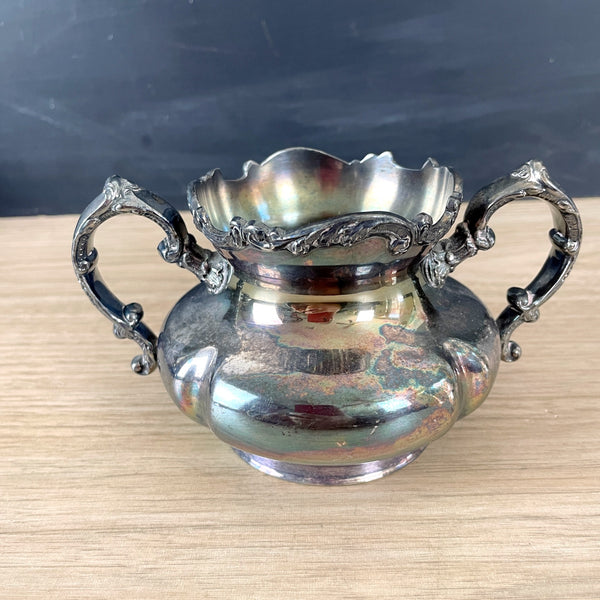 Pairpoint #335 quadruple silverplate 4 piece tea set - antique serving - NextStage Vintage