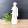 Victorian parian ware figural gardeners man with basket and shovel - antique figurine - NextStage Vintage