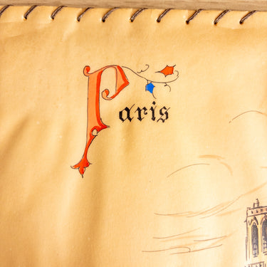 WWII 1945 Handmade Paris Photo Album - Gift from Signal Corps Soldier to His Wife