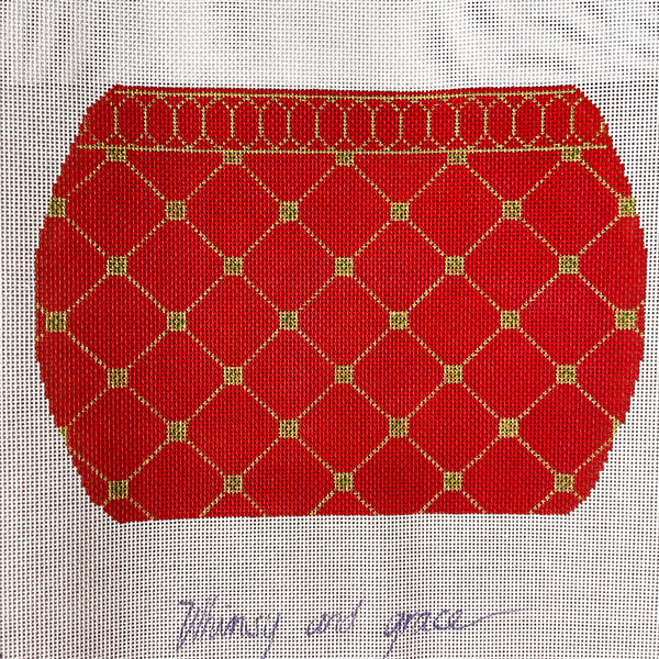 Whimsy and Grace partridge handbag needlepoint canvases WG11625 - NextStage Vintage